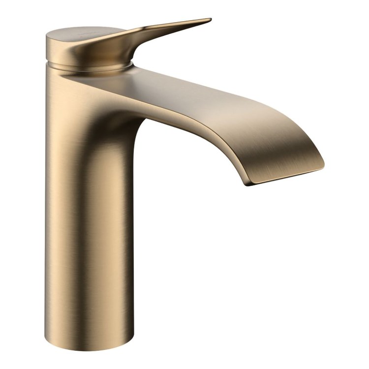 Lavatory Faucet Vivenis 110 1 Lever ADA WaterSense Brushed Bronze 1.2 Gallons per Minute Deck Fixed Pop-Up 1 Hole AirPower EcoRight ComfortZone - Image 1