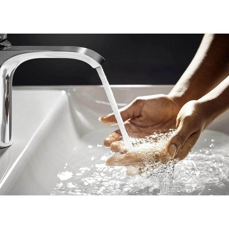 Lavatory Faucet Vivenis 110 1 Lever ADA WaterSense Brushed Black Chrome 1.2 Gallons per Minute Deck Fixed Pop-Up 1 Hole AirPower EcoRight ComfortZone - Image 3