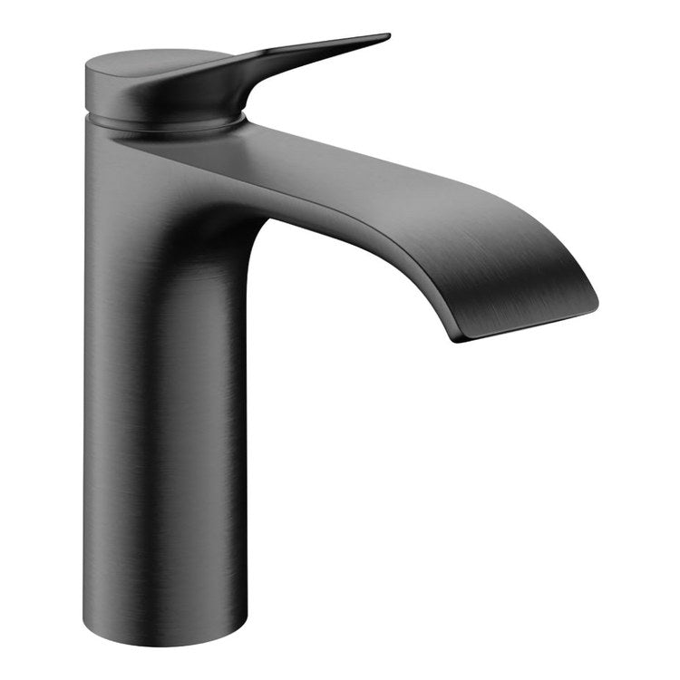 Lavatory Faucet Vivenis 110 1 Lever ADA WaterSense Brushed Black Chrome 1.2 Gallons per Minute Deck Fixed Pop-Up 1 Hole AirPower EcoRight ComfortZone - Image 1