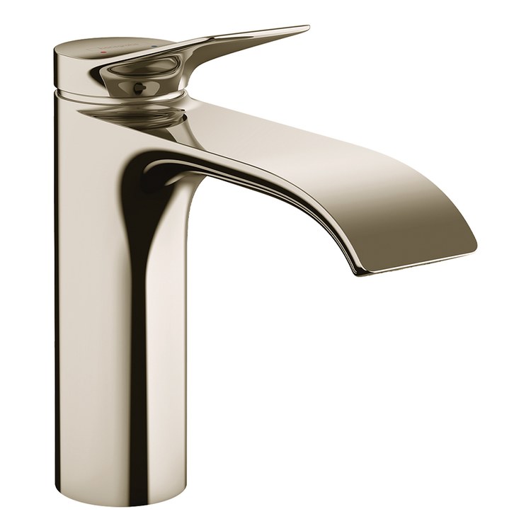 Lavatory Faucet Vivenis 110 1 Lever ADA WaterSense Polished Nickel 1.2 Gallons per Minute Deck Fixed Pop-Up 1 Hole AirPower EcoRight ComfortZone - Image 1