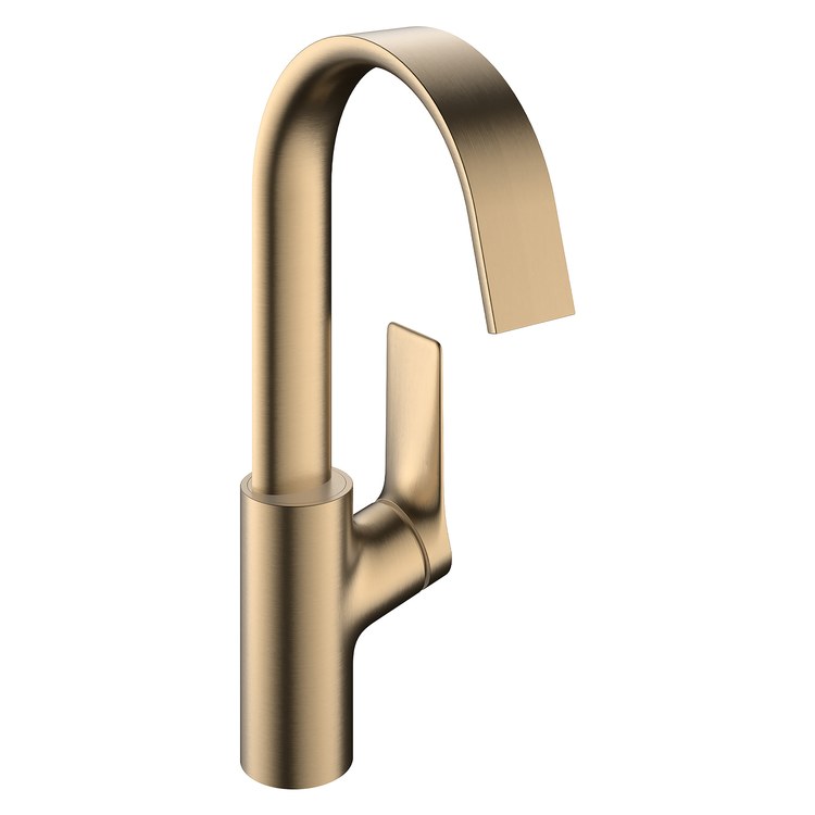 Lavatory Faucet Vivenis 210 Deck Mount 1 Lever ADA WaterSense Brushed Bronze 1.2 Gallons per Minute Pop-Up 1 Hole AirPower EcoRight ComfortZone - Image 1