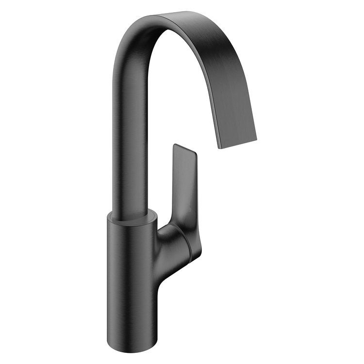 Lavatory Faucet Vivenis 210 Deck Mount 1 Lever ADA WaterSense Brushed Black Chrome 1.2 Gallons per Minute Pop-Up 1 Hole AirPower EcoRight ComfortZone - Image 1