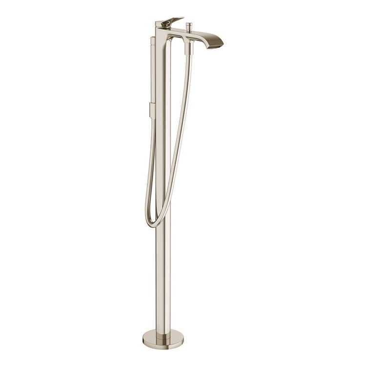 Tub Filler Trim Vivenis Freestanding with Handshower 1 Lever Polished Nickel 5.28 Gallons per Minute - Image 1