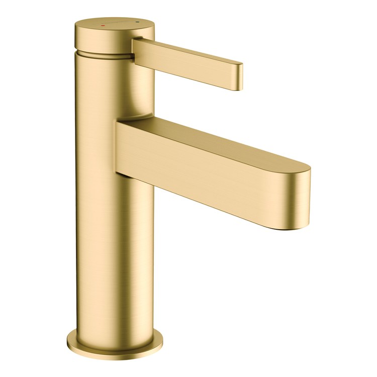 Lavatory Faucet Finoris Deck Mount 1 Lever ADA Brushed Gold Optic 1.2 Gallons per Minute Pop-Up 1 Hole EcoRight ComfortZone - Image 1