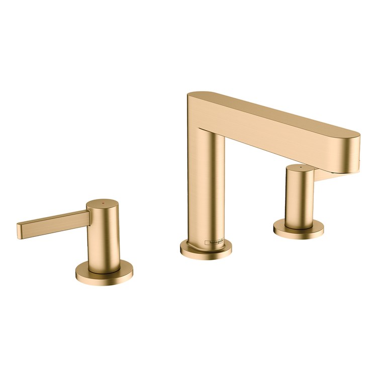 Lavatory Faucet Finoris 110 Widespread 8 Inch Spread 2 Lever ADA WaterSense Brushed Bronze 1.2 Gallons per Minute Pop-Up 3 Hole ComfortZone EcoRight - Image 1