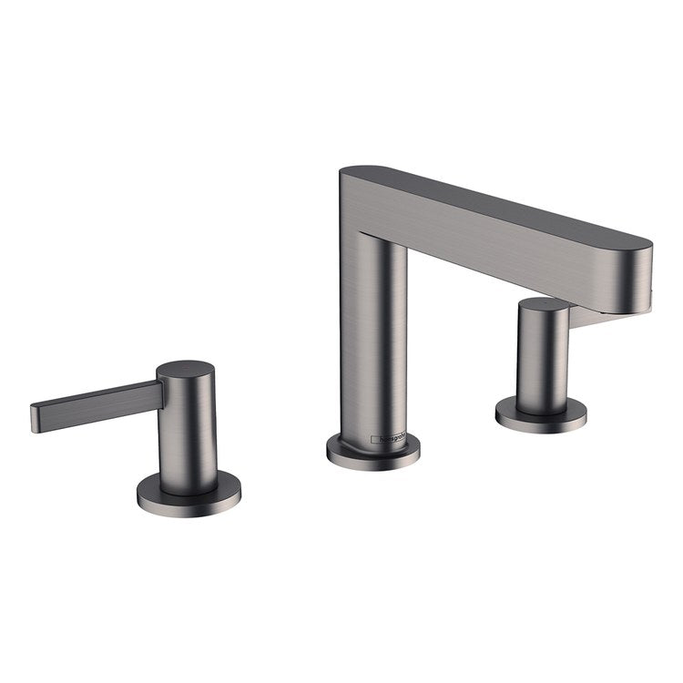 Lavatory Faucet Finoris 110 Widespread 8 Inch Spread 2 Lever ADA WaterSense Brushed Black Chrome 1.2 Gallons per Minute Pop-Up 3 Hole ComfortZone EcoRight - Image 1