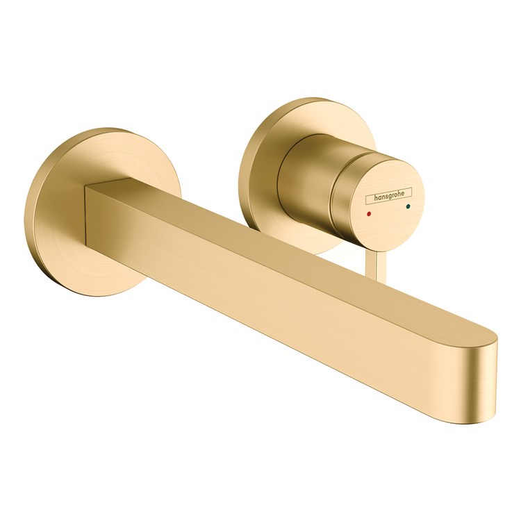 Lavatory Faucet Finoris 1 Lever ADA WaterSense Brushed Gold Optic 1.2 Gallons per Minute 2 Hole - Image 1