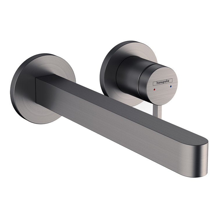 Lavatory Faucet Finoris 1 Lever ADA WaterSense Brushed Black Chrome 1.2 Gallons per Minute 2 Hole - Image 1