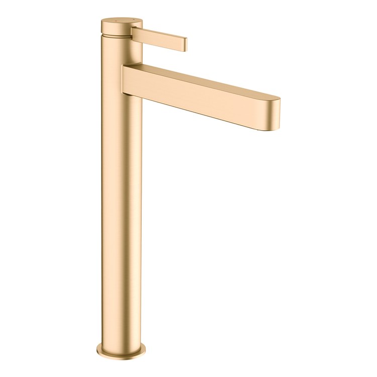 Lavatory Faucet Finoris 260 1 Lever ADA WaterSense Brushed Bronze 1.2 Gallons per Minute Less Drain 1 Hole EcoRight ComfortZone - Image 1