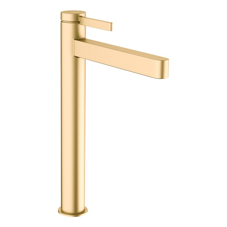 Lavatory Faucet Finoris 260 1 Lever ADA WaterSense Brushed Gold Optic 1.2 Gallons per Minute Less Drain 1 Hole EcoRight ComfortZone - Image 1