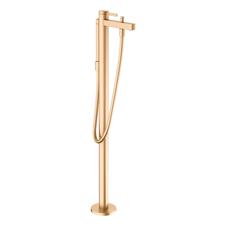 Tub Filler Trim Finoris Freestanding with Handshower 1 Lever Brushed Bronze 5.28 Gallons per Minute - Image 1