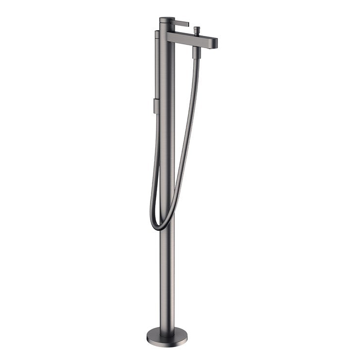 Tub Filler Trim Finoris Freestanding with Handshower 1 Lever Brushed Black Chrome 5.28 Gallons per Minute - Image 1