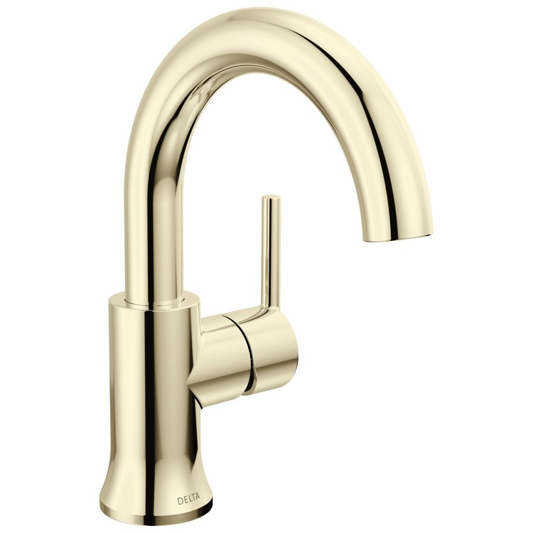 Lavatory Faucet Trinsic 1 Lever ADA WaterSense/CALGreen Polished Nickel 1.2 Gallons per Minute Deck High Arc 360 DEG Swivel Metal Pop-Up 1 Hole - Image 1