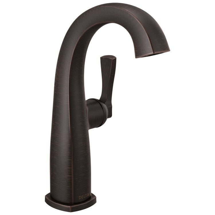 Lavatory Faucet Stryke 1 Lever ADA WaterSense/CALGreen Venetian Bronze 1.2 Gallons per Minute Deck Arc Less Drain 1 Hole - Image 1