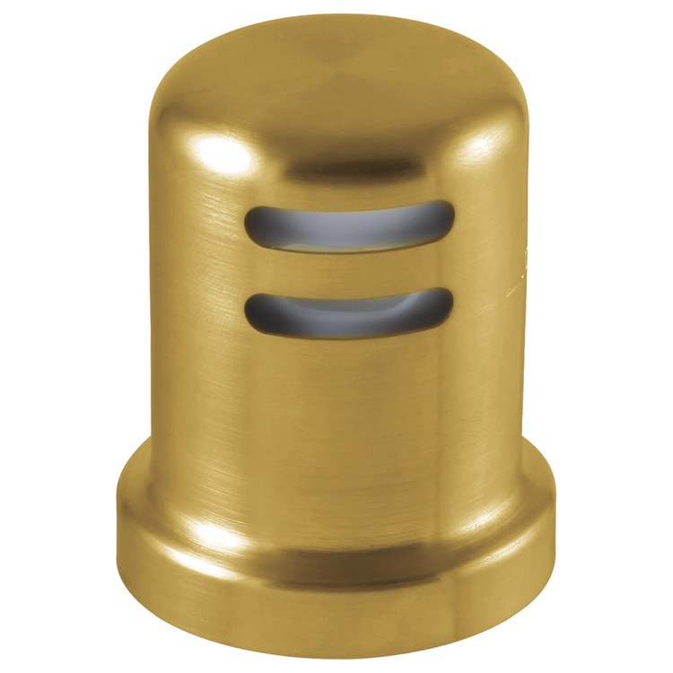Air Gap Kitchen Deck Mount Brushed Gold 7/8 Inch Brass/Molded Polypropylene