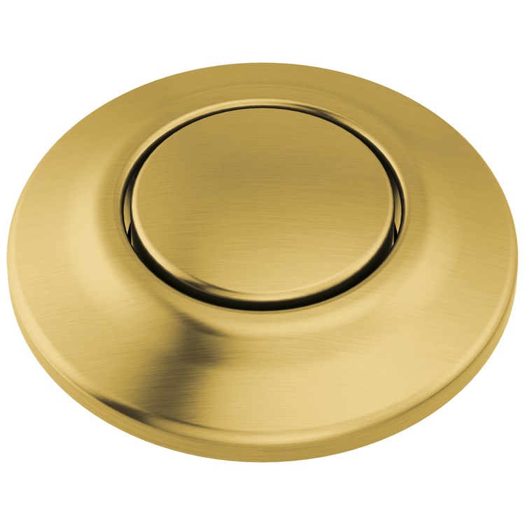 Air Switch with Dual Outlet 1-3/4 Inch Brushed Gold for Garbage Disposal - Image 1