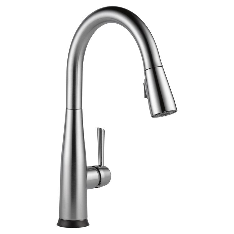Kitchen Faucet Essa 1 Lever ADA No-Lead/CALGreen Arctic Stainless Pull Down 2 Function Gooseneck 360 DEG Swivel 1/3 Hole Deck Touch2O with Touchless/Diamond Seal 1.8 Gallons per Minute - Image 1