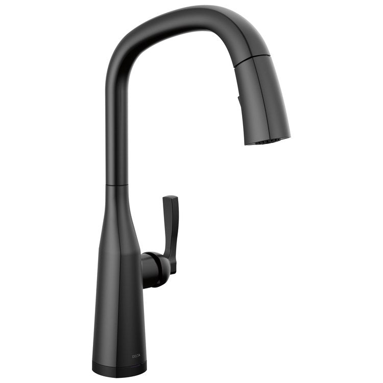 Kitchen Faucet Stryke Touchless/Voice 1 Lever ADA No-Lead/CALGreen Matte Black Pull Down 2 Function High Arc 360 DEG Swivel 1 Hole Deck Touch2O/VoiceIQ/Diamond Seal 1.8 Gallons per Minute - Image 1