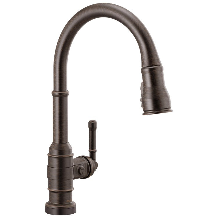 Kitchen Faucet Broderick Touchless 1 Lever ADA Venetian Bronze 3 Function Pull Down Gooseneck 360 DEG Swivel 1/3 Hole Deck MagnaTite/VoiceIQ/TempSense/ShieldSpray 1.8 Gallons per Minute - Image 1
