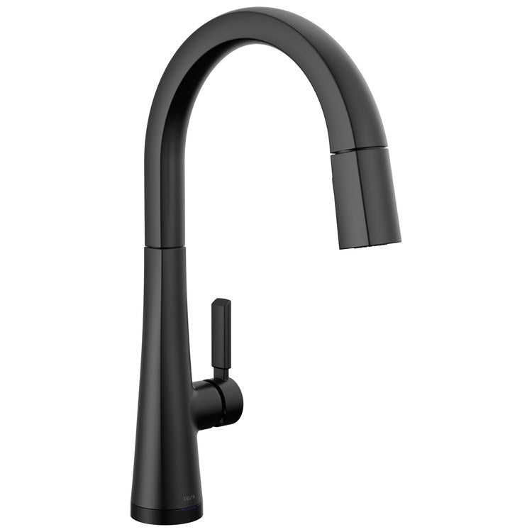 Kitchen Faucet Monrovia 1 Lever ADA No-Lead/CALGreen Matte Black Pull Down 2 Function Gooseneck 360 DEG Swivel 1 Hole Deck Touch2O with Touchless/Diamond Seal 1.8 Gallons per Minute - Image 1