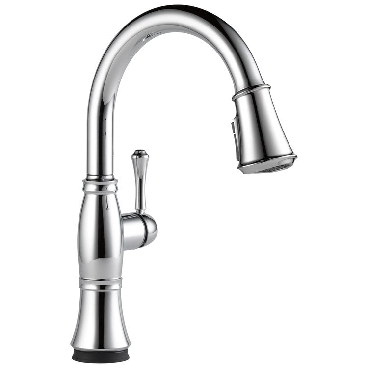 Kitchen Faucet Cassidy 1 Lever ADA No-Lead/CALGreen Lumicoat Chrome Pull Down 3 Function Gooseneck 360 DEG Swivel 1 Hole Deck Touch2O/Diamond Seal 1.8 Gallons per Minute - Image 1