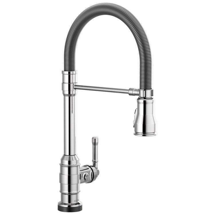 Kitchen Faucet Broderick Touchless 1 Lever ADA Chrome Pull Down 3 Function Gooseneck 360 DEG Swivel 1 Hole Deck Touch2O/Diamond Seal 1.8 Gallons per Minute - Image 1