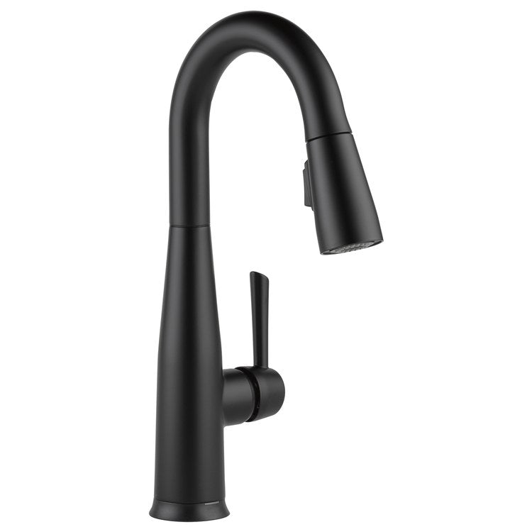 Bar Faucet Essa Prep 1 Lever ADA CALGreen Matte Black Touch2O with Touchless/MagnaTite Docking/VoiceIQ Compatible Pull Down 2 Function High Arc 360 DEG Swivel 1.8 Gallons per Minute - Image 1