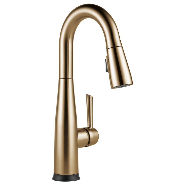 Bar Faucet Essa Prep 1 Lever ADA CALGreen Champagne Bronze Touch2O with Touchless/MagnaTite Docking/VoiceIQ Compatible Pull Down 2 Function High Arc 360 DEG Swivel 1.8 Gallons per Minute - Image 1