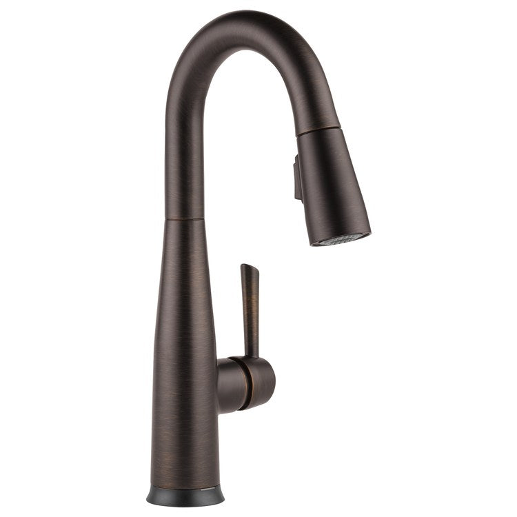 Bar Faucet Essa Prep 1 Lever ADA CALGreen Venetian Bronze Touch2O with Touchless/MagnaTite Docking/VoiceIQ Compatible Pull Down 2 Function High Arc 360 DEG Swivel 1.8 Gallons per Minute - Image 1