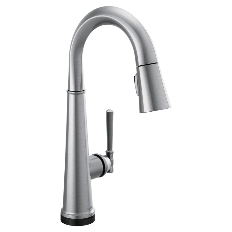 Bar Faucet Emmeline Touch2O Touchless 1 Lever ADA Lumicoat Arctic Stainless MagnaTite/VoiceIQ/TempSense Pull Down 3 Function High Arc 360 DEG Swivel 1.8 Gallons per Minute - Image 1