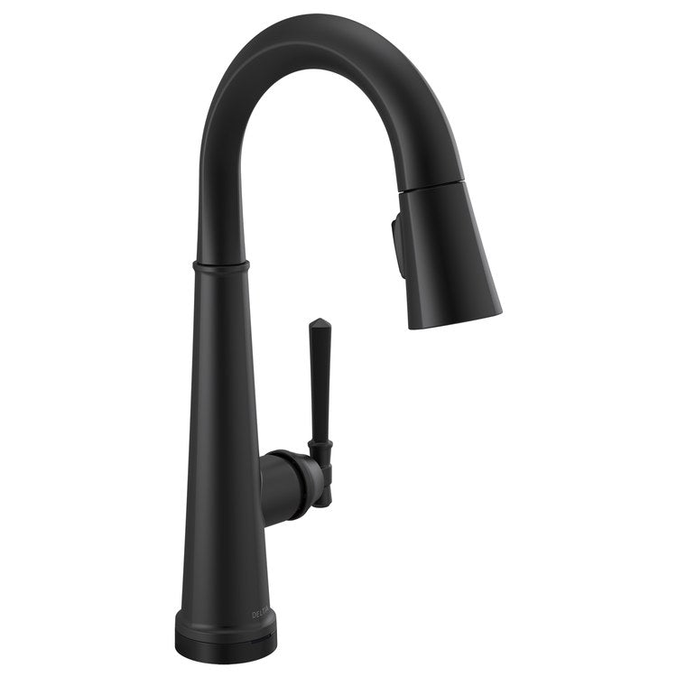 Bar Faucet Emmeline Touch2O Touchless 1 Lever ADA Matte Black MagnaTite/VoiceIQ/TempSense Pull Down 3 Function High Arc 360 DEG Swivel 1.8 Gallons per Minute - Image 1
