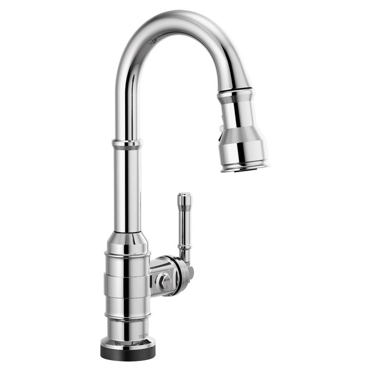 Bar Faucet Broderick 1 Lever ADA CALGreen Chrome Touch2O with Touchless/MagnaTite Docking/VoiceIQ Compatible Pull Down 2 Function High Arc 360 DEG Swivel 1.8 Gallons per Minute - Image 1