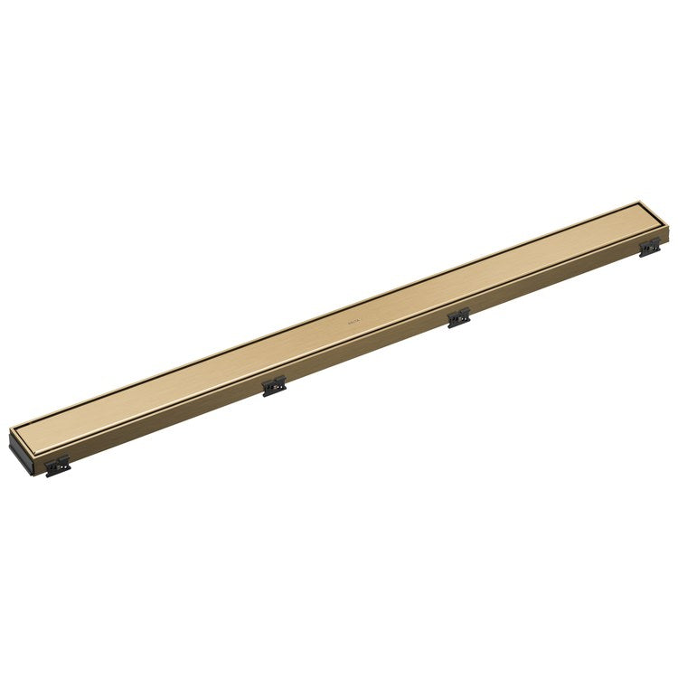 Linear Drain Trim Reversible with Dual Grate Installation 36 Inch Champagne Bronze Stainless Steel for Rough-In DR73360 - Image 1