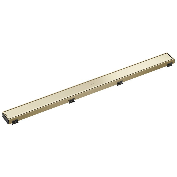 Linear Drain Trim Reversible with Dual Grate Installation 36 Inch Polished Nickel Stainless Steel for Rough-In DR73360 - Image 1