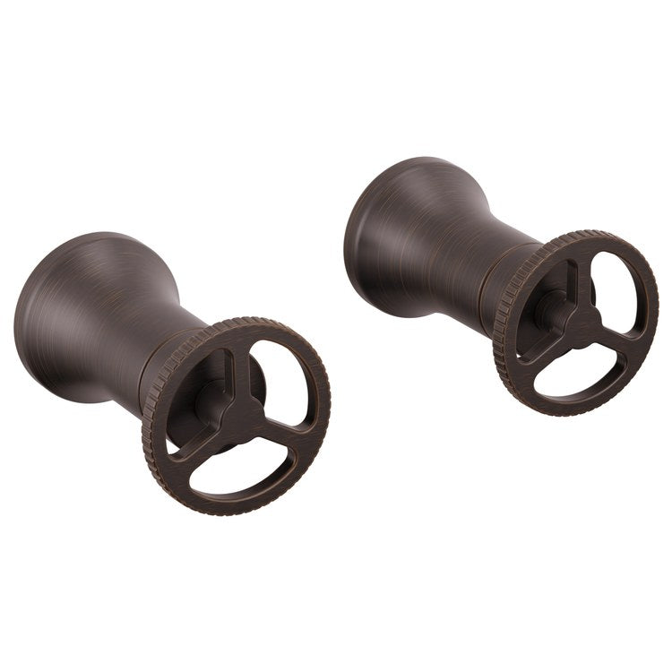 Handle Kit Trinsic Zinc 2 Wheel Wall Venetian Bronze for Lavatory Faucet - Image 1