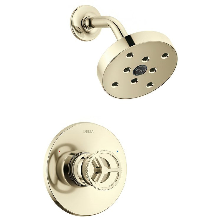 Shower Trim Trinsic 1 Wheel Polished Nickel WaterSense/CALGreen 1.75 Gallons per Minute 1 Function H2Okinetic for MultiChoice Universal Rough Valve Body R10000 Series