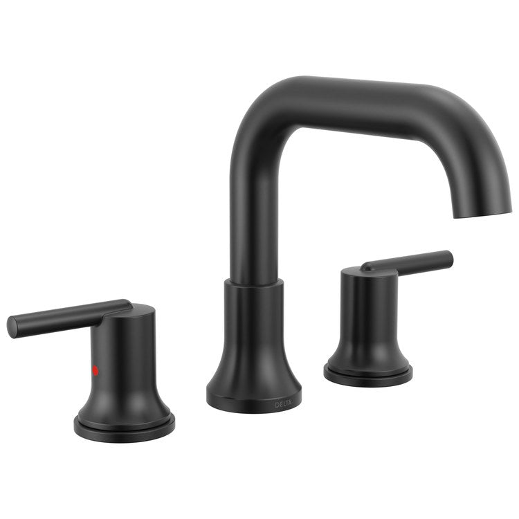 Roman Tub Trim Trinsic 2 Lever Matte Black ADA 8 to 16 Inch Spread 3 Hole for Rough-In R2700/R2707/R2707-PX/R2707-MF - Image 1