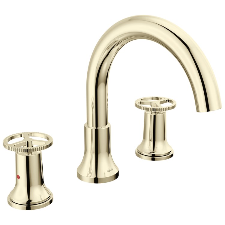 Roman Tub Trim Trinsic 2 Wheel Polished Nickel 8 to 16 Inch Spread 3 Hole for Rough-In R2700/R2707 - Image 1