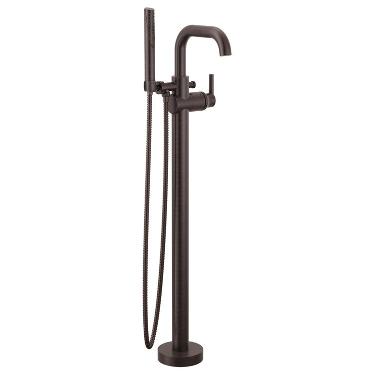 Tub Filler Trim Trinsic with Auto Resetting Diverter 1 Lever Venetian Bronze WaterSense/CALGreen ADA Floor 10 Gallons per Minute - Image 1