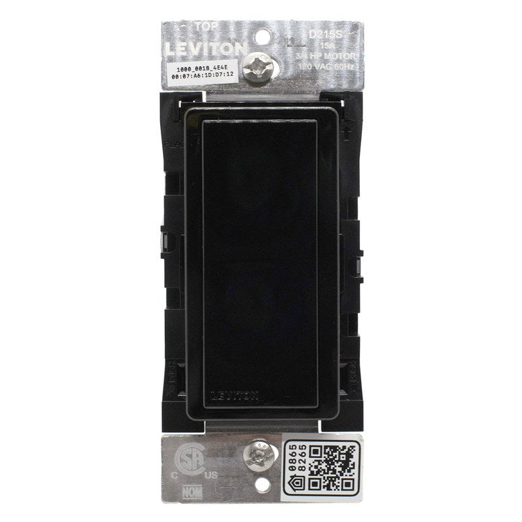 Smart Control Wi-Fi Enabled 15A Switch Includes Color Change Kit Black Metal/Plastic for Controls Devices From Smartphone or Computer - Image 2