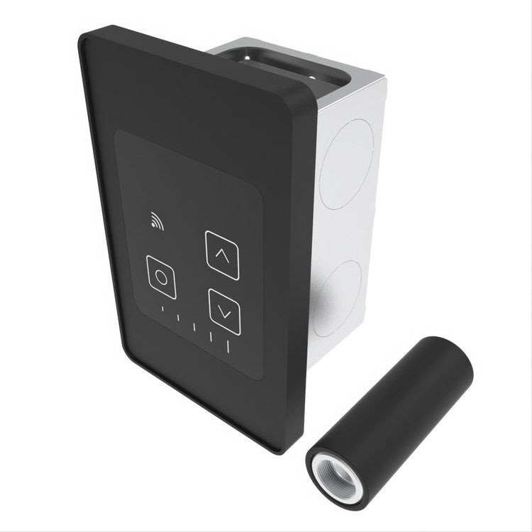 Digital Control Remote Wired Touch Heat Matte Black for Towel Warmers