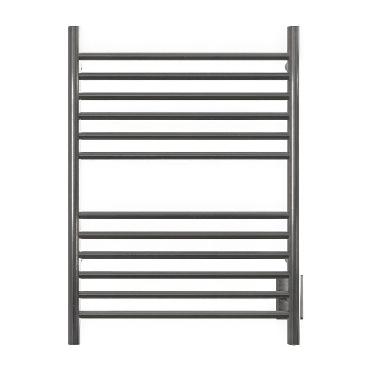 Towel Warmer Cape 12 Round Bars Hardwire 511 BTU 23 x 32 Inch Brushed Stainless 304 Stainless Steel - Image 1
