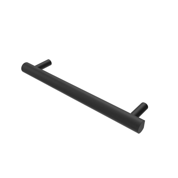 Towel Warmer Modello Round Single Bar Hardwire 35 BTU 20 Inch Matte Black 304 Stainless Steel