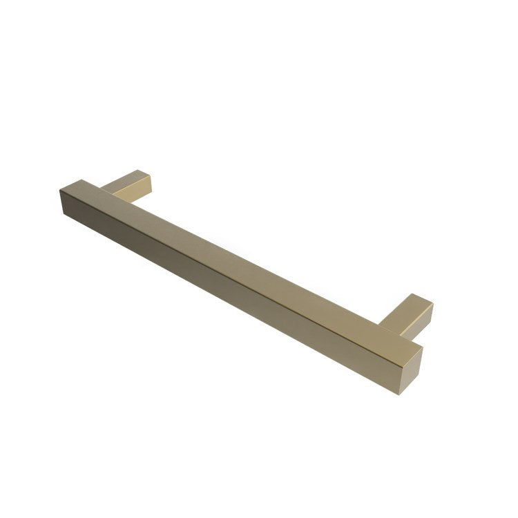 Towel Warmer Modello Square Single Bar Hardwire 35 BTU 20 Inch Satin Brass 304 Stainless Steel