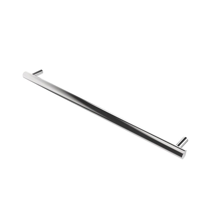 Towel Warmer Modello Round Single Bar Hardwire 69 BTU 40 Inch Polished Stainless 304 Stainless Steel - Image 1