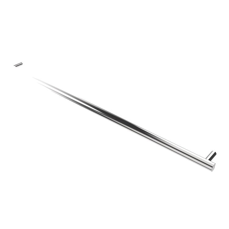 Towel Warmer Modello Round Single Bar Hardwire 103 BTU 59 Inch Polished Stainless 304 Stainless Steel - Image 1