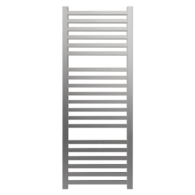 Towel Warmer Quadro 20 Square Bar Hardwire 955 BTU 21 x 54 Inch Brushed Stainless 304 Stainless Steel - Image 1