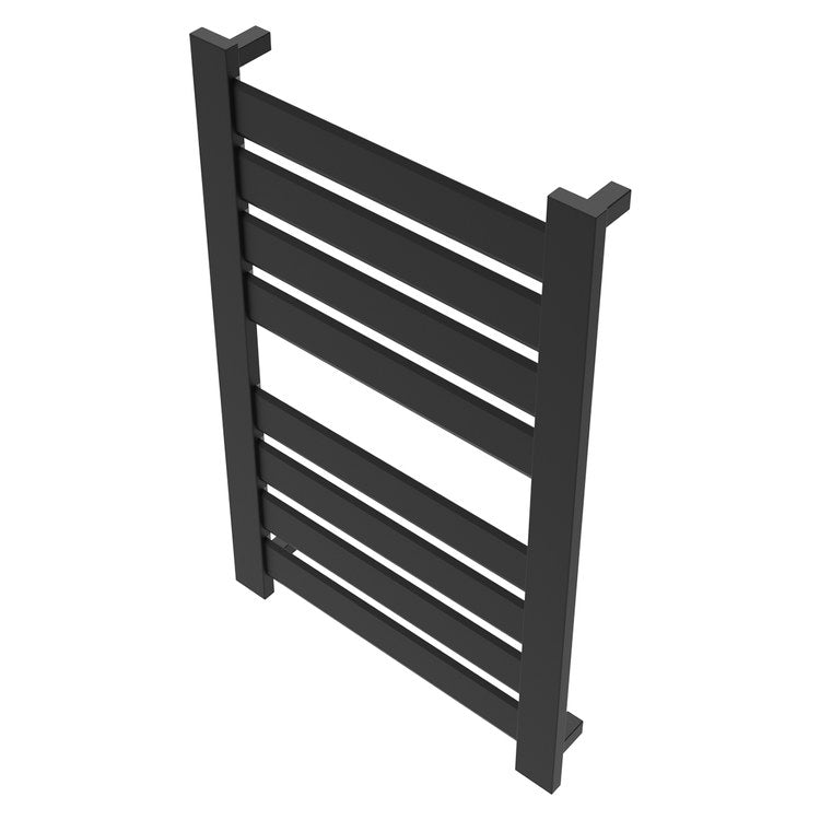 Towel Warmer Vega 8 Bar Hardwire 853 BTU 23 x 37 Inch Matte Black 304 Stainless Steel - Image 2