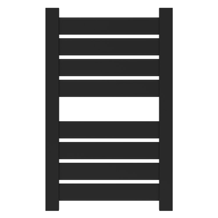 Towel Warmer Vega 8 Bar Hardwire 853 BTU 23 x 37 Inch Matte Black 304 Stainless Steel - Image 1