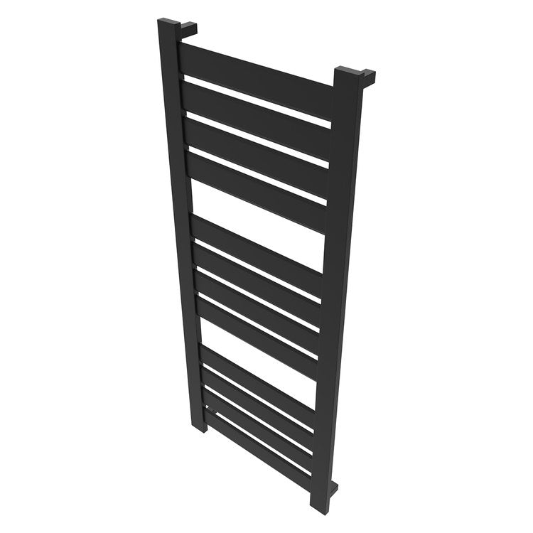 Towel Warmer Vega 12 Bar Hardwire 1228 BTU 23 x 56 Inch Matte Black 304 Stainless Steel - Image 2